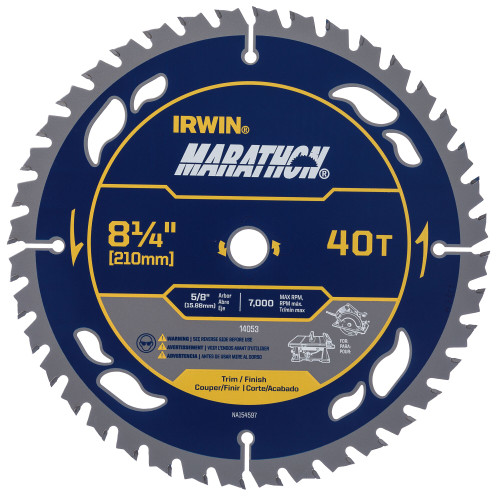 5 Pc. 8-1/4" 40T Marathon® Circular Saw Blade   14053