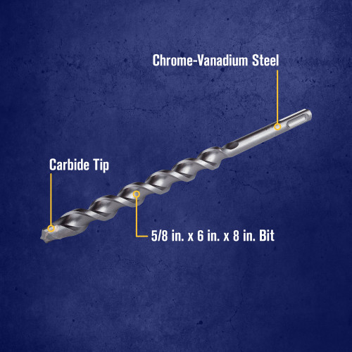5/8 X 6 X 8" SDS-Plus® Hammer Drill Bit   322042