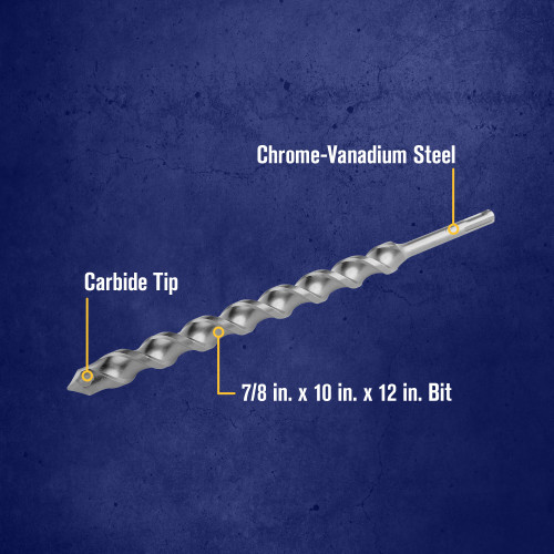 7/8 X 10 X 12" SDS-Plus® Hammer Drill Bit   322052
