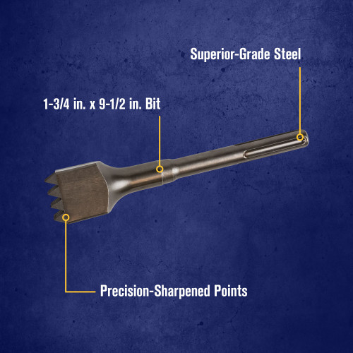 1-3/4 x 9-1/2" Bush Tool SDS-MAX® Hammer Bit   332017