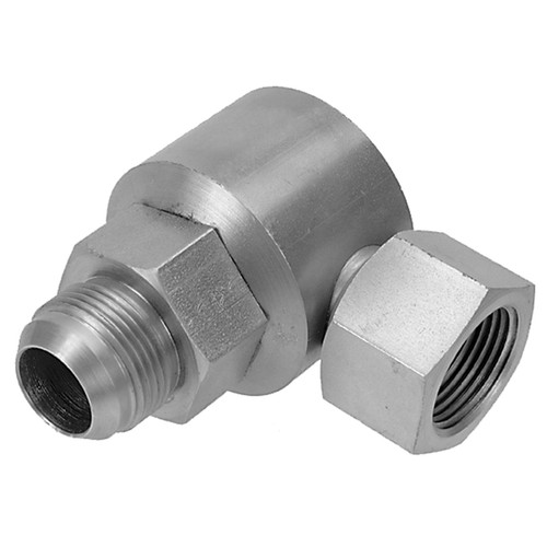1 x 1" Steel Male 37° JIC - Female NPT Live Swivel 90° Elbow  1598X-16-16