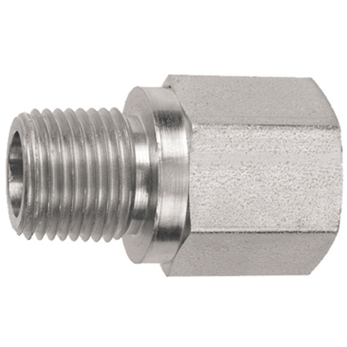 1/8 x 1/8" Steel Male NPT - Female NPT Reducer  1608-02-02