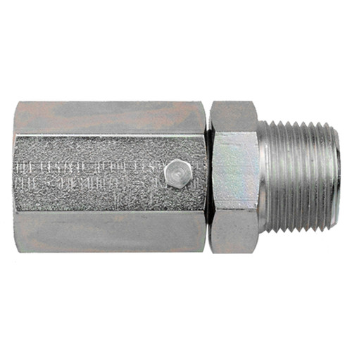 1/4 x 1/4" Steel Male NPT - Female NPT Live Swivel  1608X-04-04