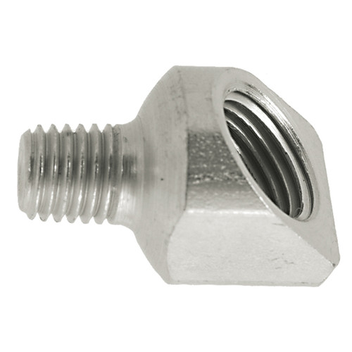 1/4-28 x 1/8" Male Grease Thread - Female 45° NPT Adapter  1648GR-01-02