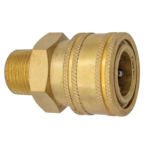 1/2 x 1/2" Brass Pressure Washer Coupler - Male NPT   CST7B