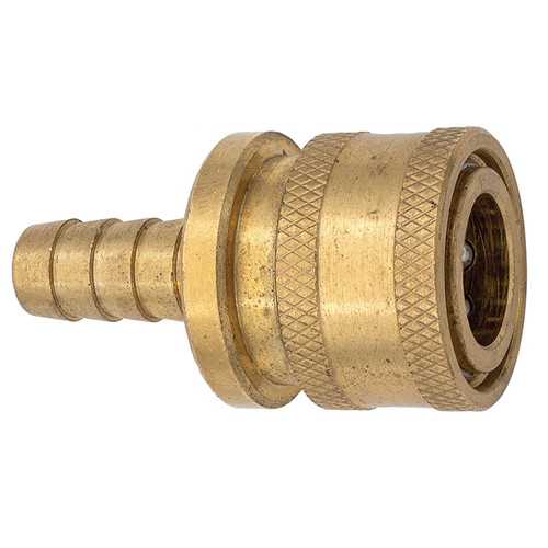 3/8 x 3/8" Brass Pressure Washer Coupler - Hose Barb  CSTH6B
