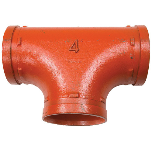 4" Grooved Pipe Tee   G08T88V-400-400