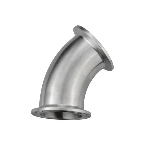 1-1/2" Sanitary 45° Clamp Elbow  G5343-150-150