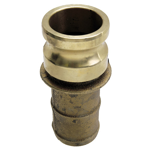 4" Brass Type E Male Camlock - Hose Barb  G65BRE-400