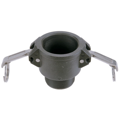 1-1/4" Polypropylene Type B Female Camlock - Male NPT  G65PB-125