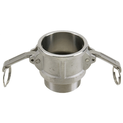 2" Stainless Type B Female Camlock - Male NPT  G65SSB-200