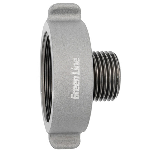 1-1/2" Hardcoat Aluminum Female NPSH - Male Garden Hose  G81FM-NPSH-GHT-150