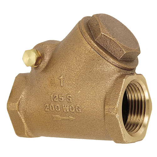 1" Bronze Female NPT Y-Swing Check Valve  V307-100