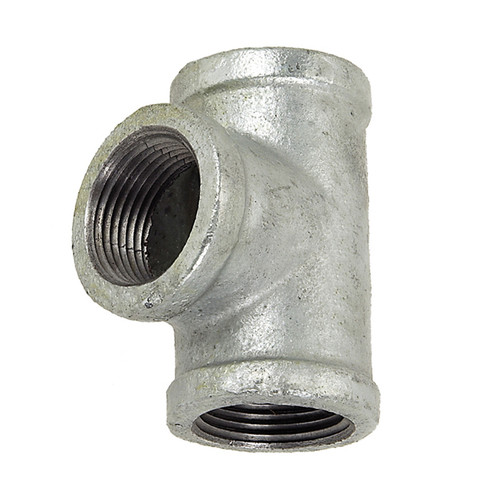 2" Sch. 40 Galvanized Iron Female NPT Tee   G08T88G-200-200