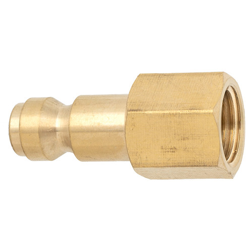 1/4 x 1/4" Brass Tru-Flate Pneumatic Nipple - Female NPT   CP2B