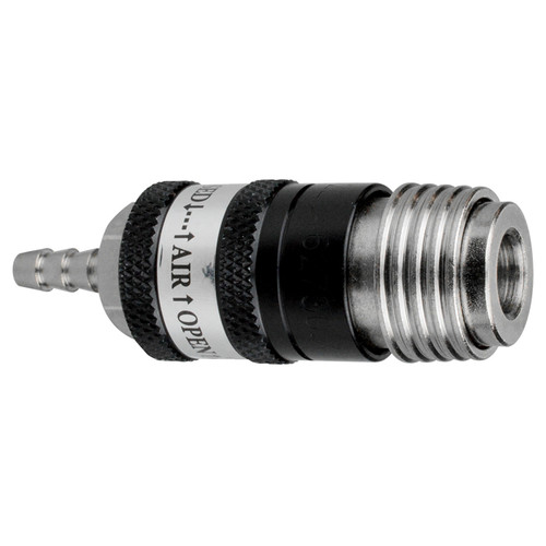 1/4 x 1/4" Steel Universal Pneumatic Coupler - Hose Barb   CS60-42
