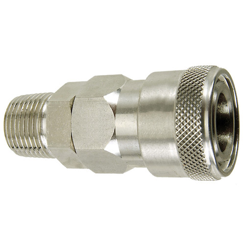 1/4 x 1/4" Steel Japanese Pneumatic Coupler - Male NPT   20SM