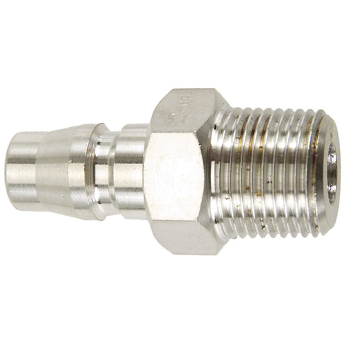 1/4 x 3/8" Stainless Steel Japanese Pneumatic Nipple - Male NPT   30PM-SS