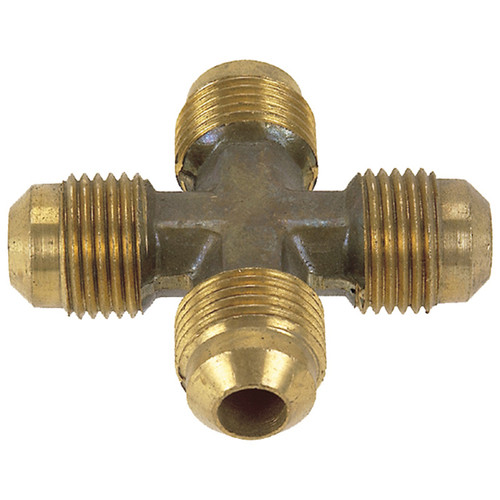 3/8" Brass Male 45° SAE Flare Cross   G14X44-06-06