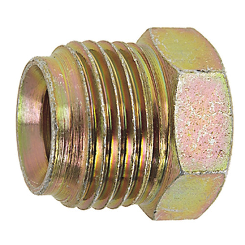 3/8" (5/8"-18) Brass Male 45° SAE Inverted Flare Plug    G1200-06