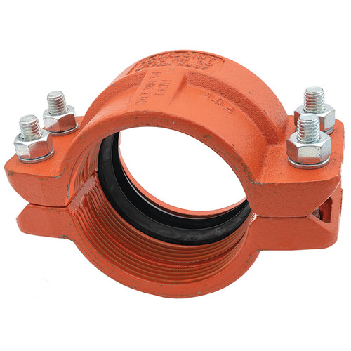 6" Heavy Duty HDPE Grooved Transition Coupler w/ EPDM Gasket   G38VHDPE-600