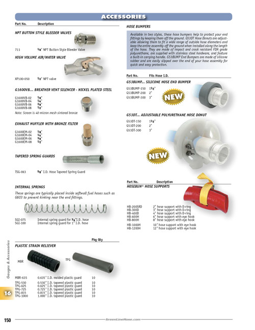 1-1/2" Silicone Hose End Bumper   G53BUMP-150