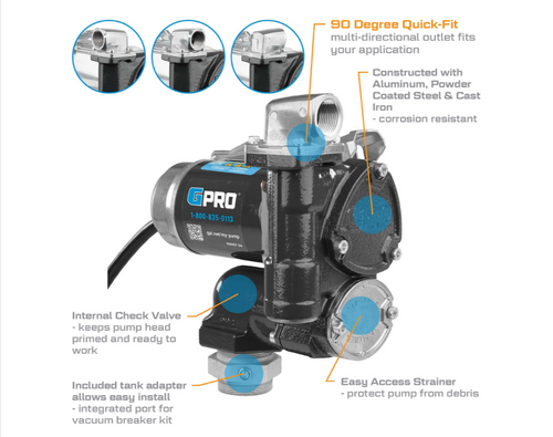 25 GPM 12V V25® Series Fuel Transfer Pump   170000-09