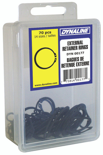 70 Pc. External Retainer Ring Dynakit  00177
