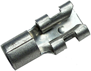 1000 Pc. 12-10 AWG .250" Non-Insulated Female Spade Connector  2555-39