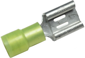100 Pc. 12-10 AWG .375" Vinyl Insulated Volkswagen Spade Connector  3157-16