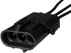 3 Cavity Weather Pack Shroud Pigtail  5697-BP