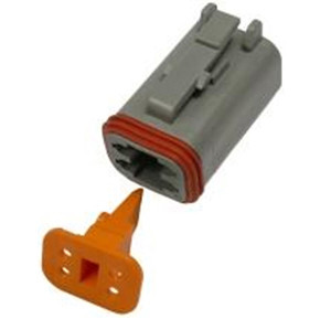 10 Pc. 20-14 AWG 4-Way Deutsch "DT" Receptacle & Wedgelock  7995-34