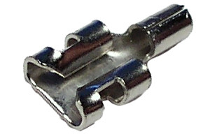50 Pc.16-14 AWG .250" Female Non-Insulated High Temperature Spade Connector  9255-15