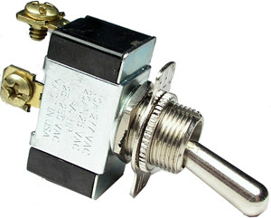 SPST Metal On-Off Toggle Switch  9435-BP