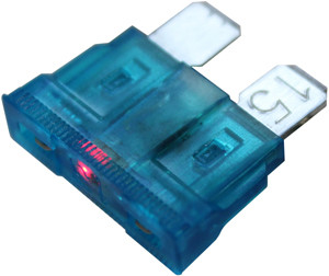 5 Pc. 15A Standard Blade Fuse w/LED  9965-14