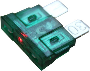 2 Pc. 30A Standard Blade Fuse w/LED  9968-12