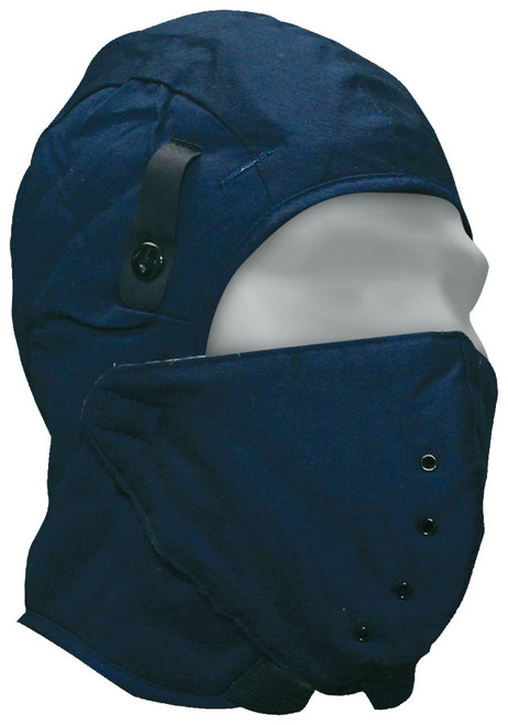 Hard Hat Liner Navy Quilted Cotton w/Face Mask  90-0-410