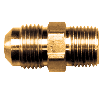 3/8 x 1/4" Brass Male 37° JIC - Male NPT Connector  3748-6B