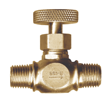 1/8" Brass Male NPT Precision Needle Valve  851-A