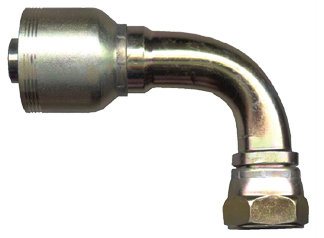 1-1/4 x 1-1/4" Koman/Parker® 71 Series Hose Crimp - Female 37° JIC Swivel 90° Elbow  SCT939MS-2020