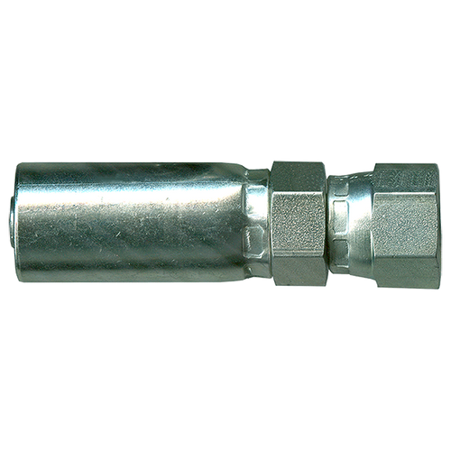 3/8 x 1/2" 100R7/R8/R18 Thermoplastic Hose Crimp - Female 37° JIC Swivel  SCTP38-68