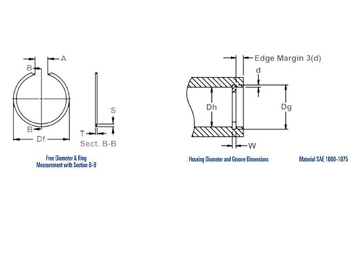 Internal Constant Section Retaining Ring  NAN-0075