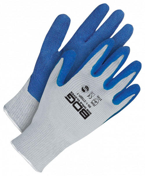 BDG® Seamless Knit Grey Poly-Cotton Blue Crinkle Latex Palm  99-1-275BP