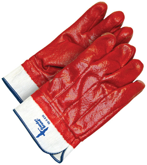 Winter Double PVC Coated Foam Lined Glove Red w/White Safety Cuff  99-9-830