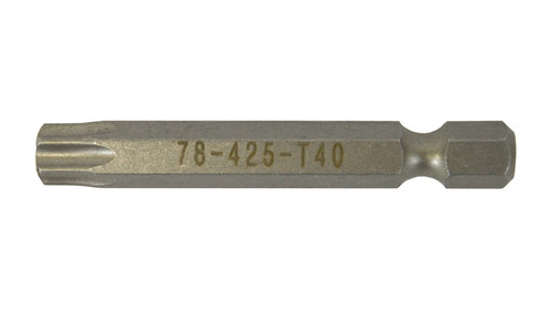 Torx® Power Bit T40 x 2" Plain Finish  78425