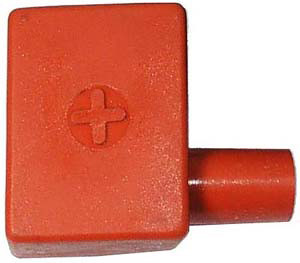 2-1 AWG Red Right Elbow Battery Terminal Protector Boot  761P-11