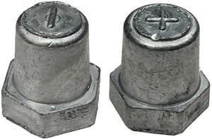 1 Pr. Lead Positive & Negative Female Threaded Top Post Adapters  879F-BP