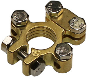 6-1 AWG Brass Positive Battery Terminal w/Accessory Capability  891P-11