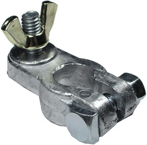 Lead Negative Marine Battery Terminal w/Wingnut Stud  898N-BP