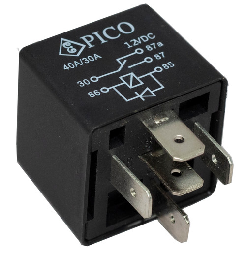 25 Pc. 12V @ 40/30A Relay w/Diode  917-35